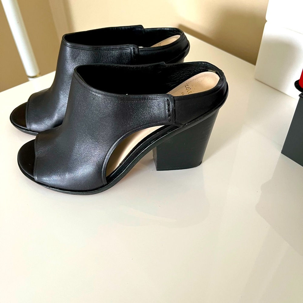 Cole Haan slip on peep toe
